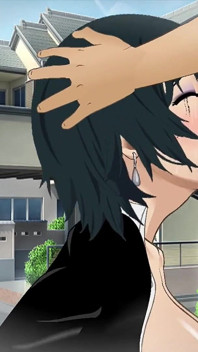 Himeno Tied up on a Street Pole for Submissive Sloppy Throatfucking