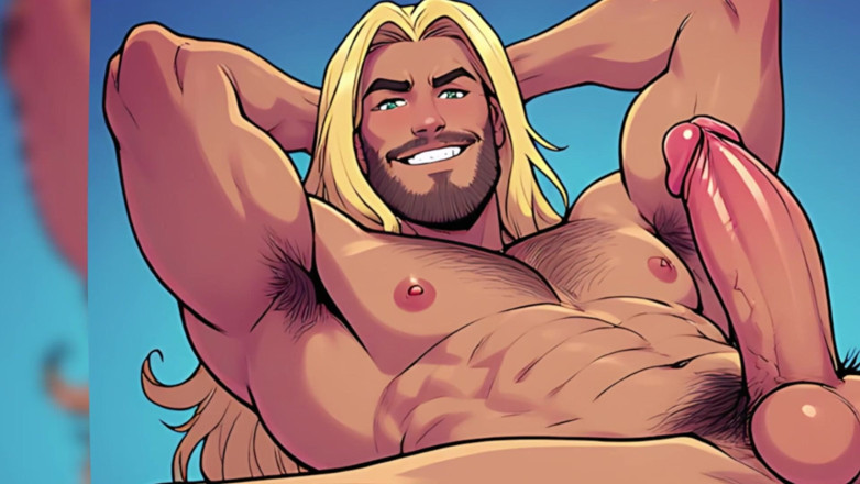 Erotic Man: Cartoon-männer enge löcher, sohlen und schwänze