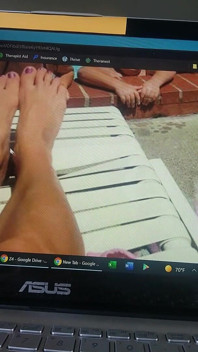 Vibrator in Ass Big Cock Pretty Sandals
