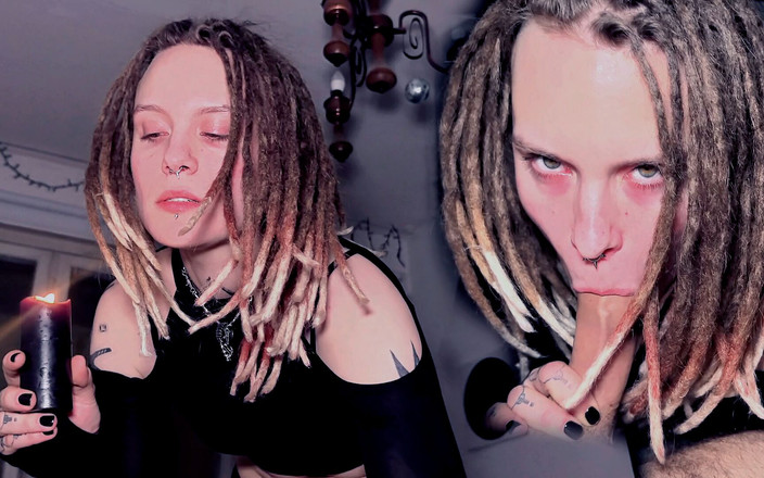 Balaklava Girl: 我们的第一次蜡游戏！她的阴户湿透了，她很喜欢！