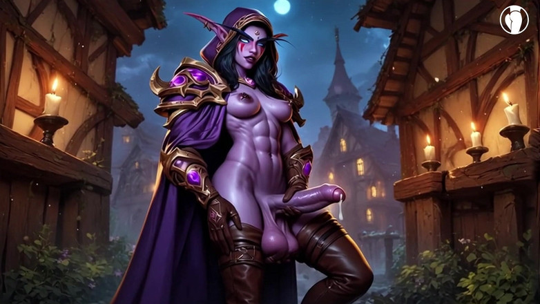 Numb TS: Apoi a generat femboy elf de noapte din pula mare...