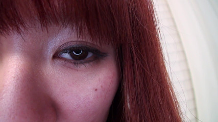 Caribbeancom: Casting redhead asian gets pussy slammed and creampied