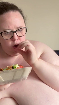 Saturday Night Takeaway Eating BBW SSBBW Second Part