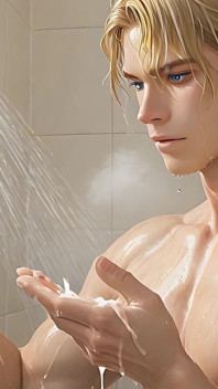 This Athletic Blonde Guy Having Post Orgasm Moment in the Shower Will Drive You Crazy
