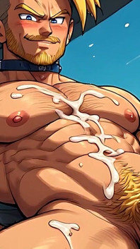 Dbz, style ai, art, hommes sexy à grosse
