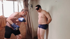 Punchbagplz: Silver Daddy Boxer: Punishment Me