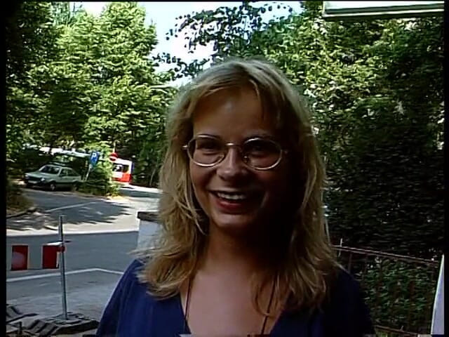 Lucky Cooch: Sexy woman talks in front of camera