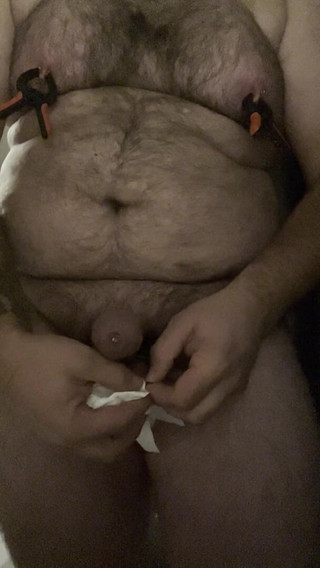 Shaun Cbt: Piercing oyunu ve boşalma ile testis esareti