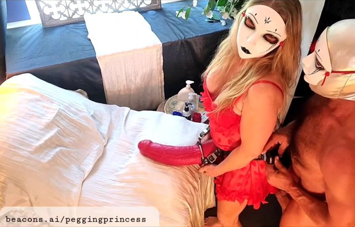 Peggingprincess: Režijní POV, Pegging s Xxl Dildo Strapon, Redboy9 s Carmen...