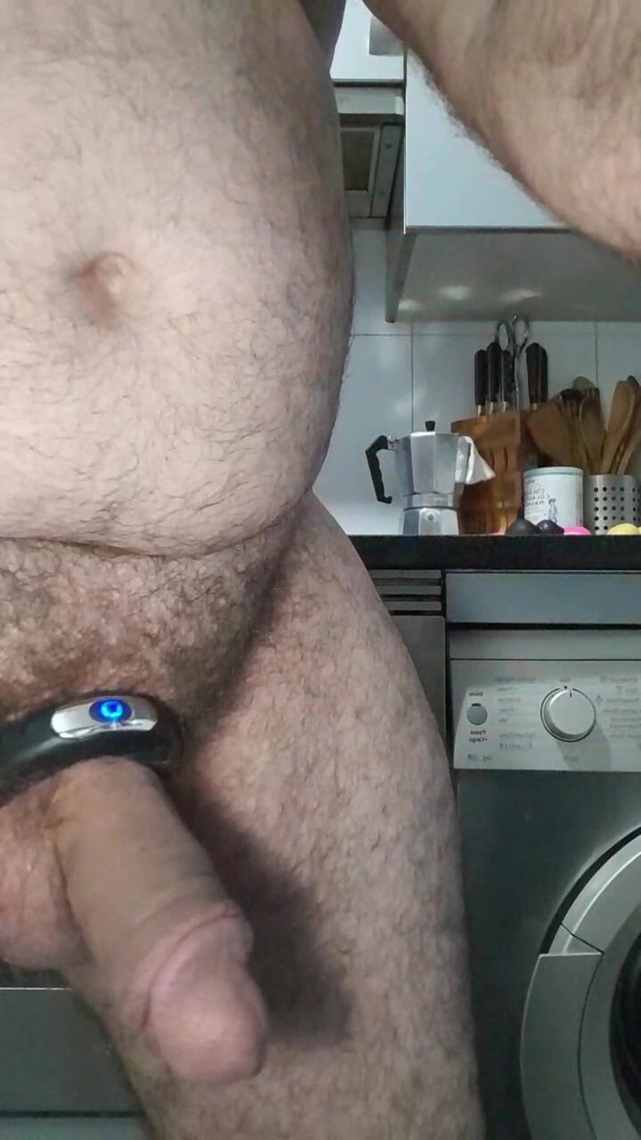 Xauencaliente: Big Cock with Sex Ring and Big Anal Plug Inside...