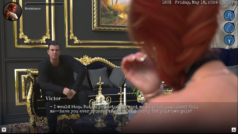 Johannes Gaming: Hranice mravnosti 20 Victor si koupil velmi drahé šaty, co chce