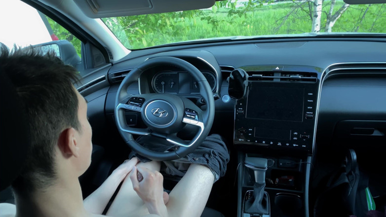 Matthew hotty: Front Seat, Uncut Cock, Finish in the Car