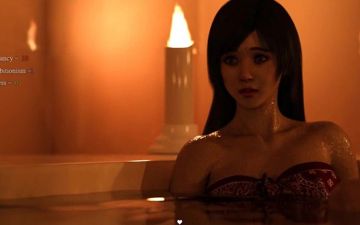 Dirty GamesXxX: Lisa: asiatische oben ohne mädchen in der sauna, episode 13