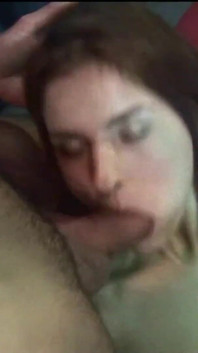 In the mirror room the sexy brunette enjoys with two big cocks