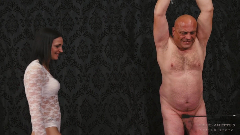 Cruel Anettes fetish world: Weak Slave's Cock Punished