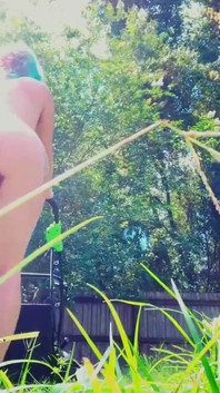 Mowing the Lawn Naked