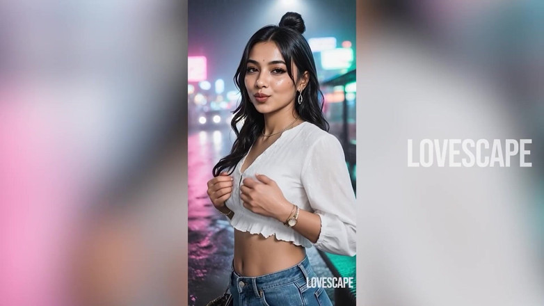 Lovescape: 위험한 버스 타기: 공공 장소에서 낯선 사람과 딥쓰롯하는 인도 딥쓰롯