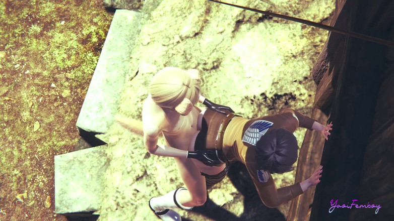 Yaoitube: Titans Yaoi Femboy - Eren被干