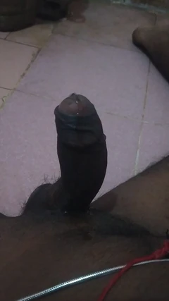 Wasing My Big Cock