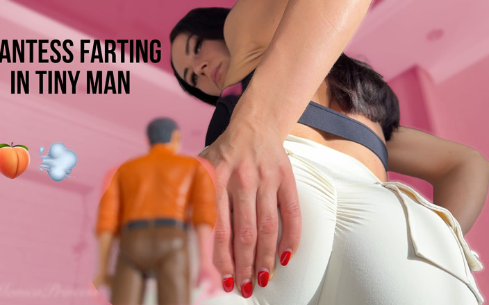 Princess Monica: Giantess Farting in Tiny Man in 4K