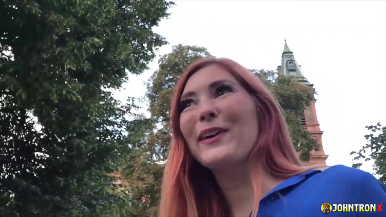 John Tron X: Johntronx - Gorgeous Redhead Babe Gets Pummeled in POV