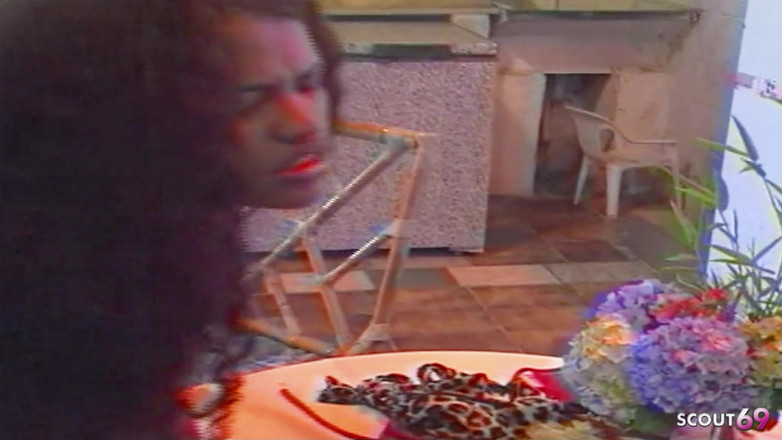 Shemale TS Collection: Tante semok latina dientot habis-habisan sama waria toket besar