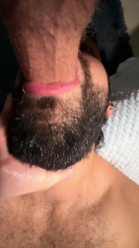 Papis mund und gesichtsbesamung gefickt