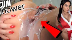 Roleplay Mai Shiranui Cosplay Cum Shower Anal Fingering