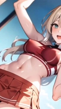 Ai hot anime cheerleader motivando