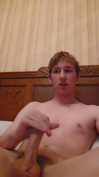 The 18 Year Old Guy Jerks off and It Feels Good
