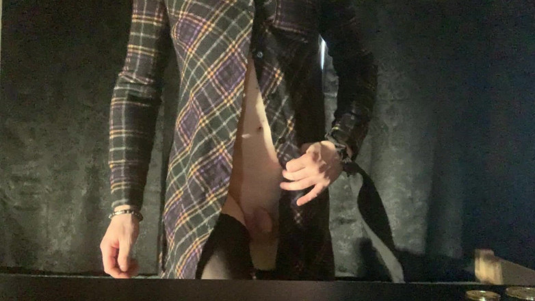 Valentine Tiger: Crossdressers Self Spanking with Tied Balls and Small Dick