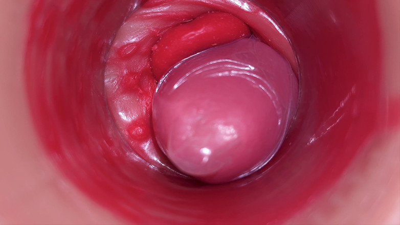 Creme sperm: Dentro de uma camgirl cervix pov câmera na vagina com...