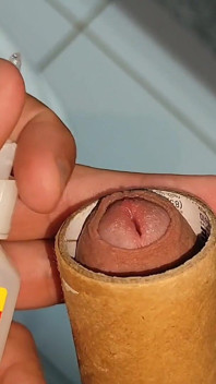 Super Hot Glue Secures the Dick to the Cock Ring.