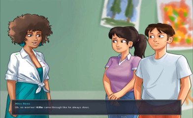 Hentai World: Summertime Saga - Miss Ross dan pelajar berbogel