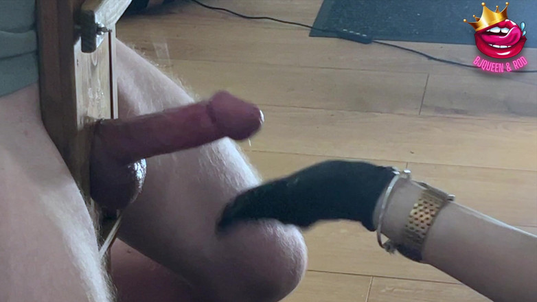 BJQueen and Rod: Zblízka - Femdom Edge péro a zničený orgasmus ve skle