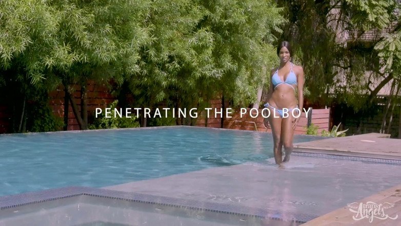 Trans Angels: Transangels Penetrating the Poolboy Eli Hunter Natassia Dreams
