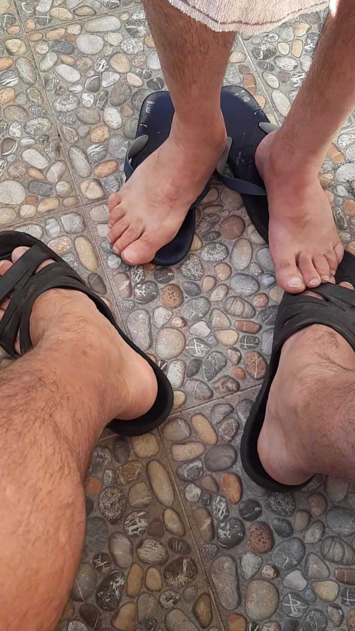 Grand Dick: Feet and Dicks on the Balcony