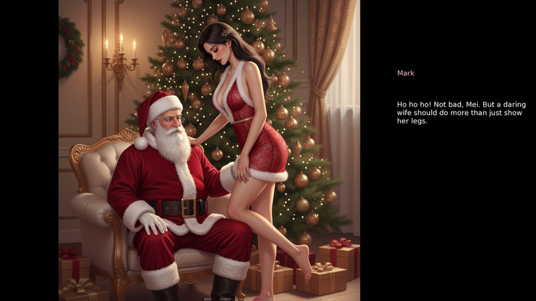 Porngame201: Ehefrau wagt es, weiter zu weihnachten zu werden