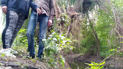 Thumbnail of MILF stepmom takes care of stepson in nature