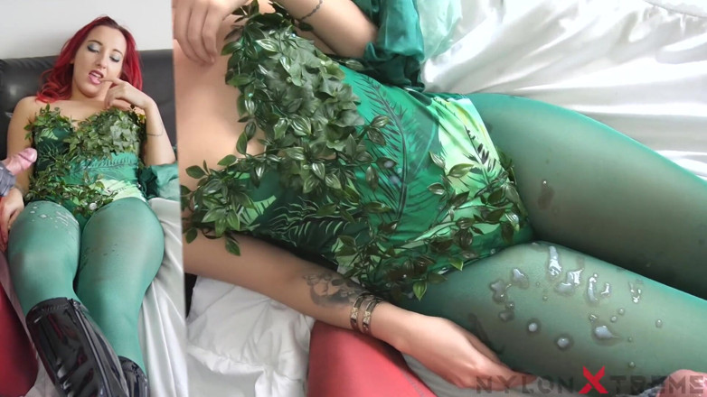 Nylon Xtreme: Anais Latour - Poison Ivy With nylon Green pantyhose fucked