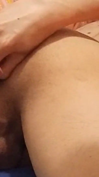 Asian Twink Wanks on Bed, Shows His Feet, Makes Dry Humping, Fucks His Ass Hole with a Plug, Cums in a Fleshlight, Moans