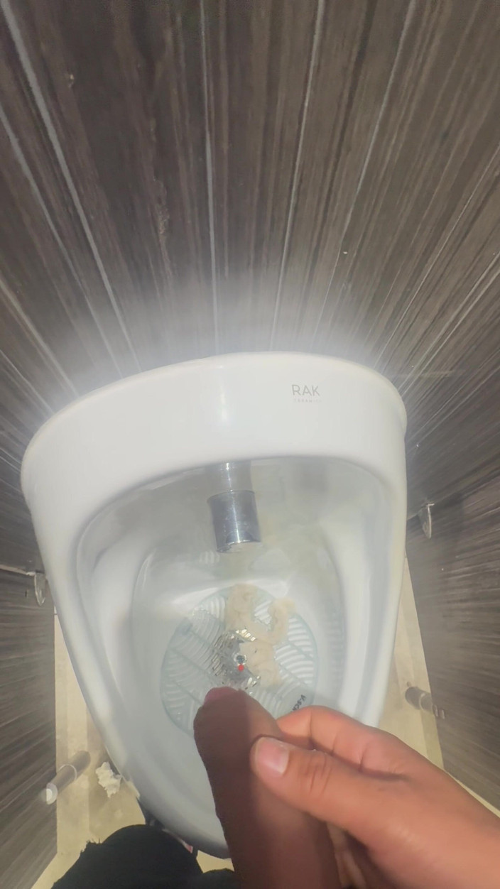 Hot dick in your ass: Veřejná toaleta, snažil jsem se svést kluky mým velkým ptákem