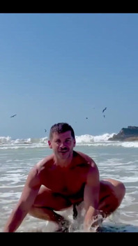 Naked Workout in Zipolite Mexico. Jumping Jacks with a Sprawl