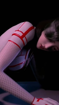 3D spogliarellista asiatica calda nuda le sue tette perfette tradisce con un grosso cazzo