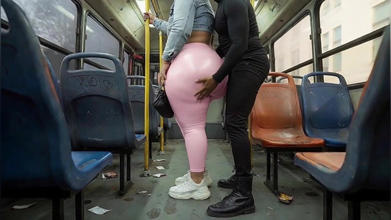 Xprohibidox1: Balaclava BBW Gets Ass in Tight Shiny Pink Pants - Public...