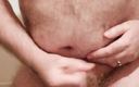 TheUKHairyBear: Grande barriga britânica peluda ruiva papai urso tendo uma punheta