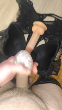 Solo Masturbation in Lingerie