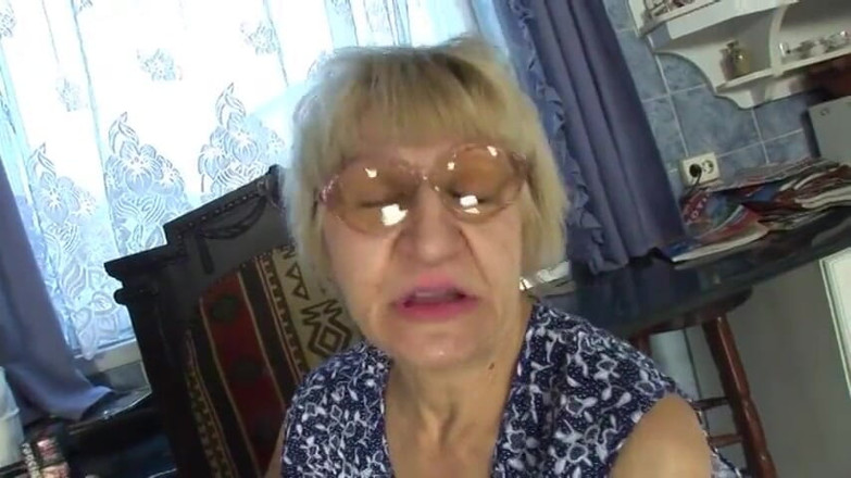 Meet my Pussy: Mature blonde slut sucks young dude's hard tool in the...
