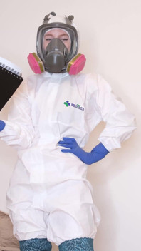 Masturbación hazmat en la casa