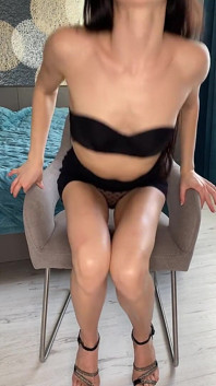 JOI, CEI & Cum Countdown Strip Tease with Oiled Handjob